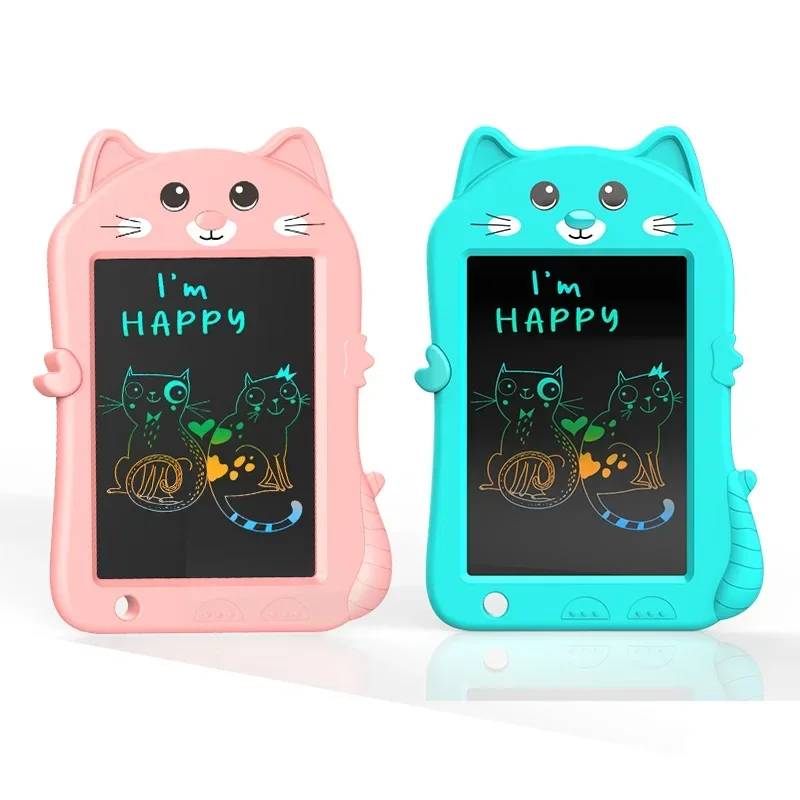 New Models 6.8 Inches Cats Cartoon Lcd Handwriting Board Children Graffiti Electronic Lcd Drawing Board Student Office Gifts