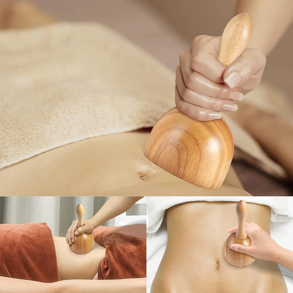 Maderoterapia Kit,Wood Therapy Massage Tools,Wood Swedish Cup & Roller Rope,Wooden Therapy Lymphatic Anti Cellulite