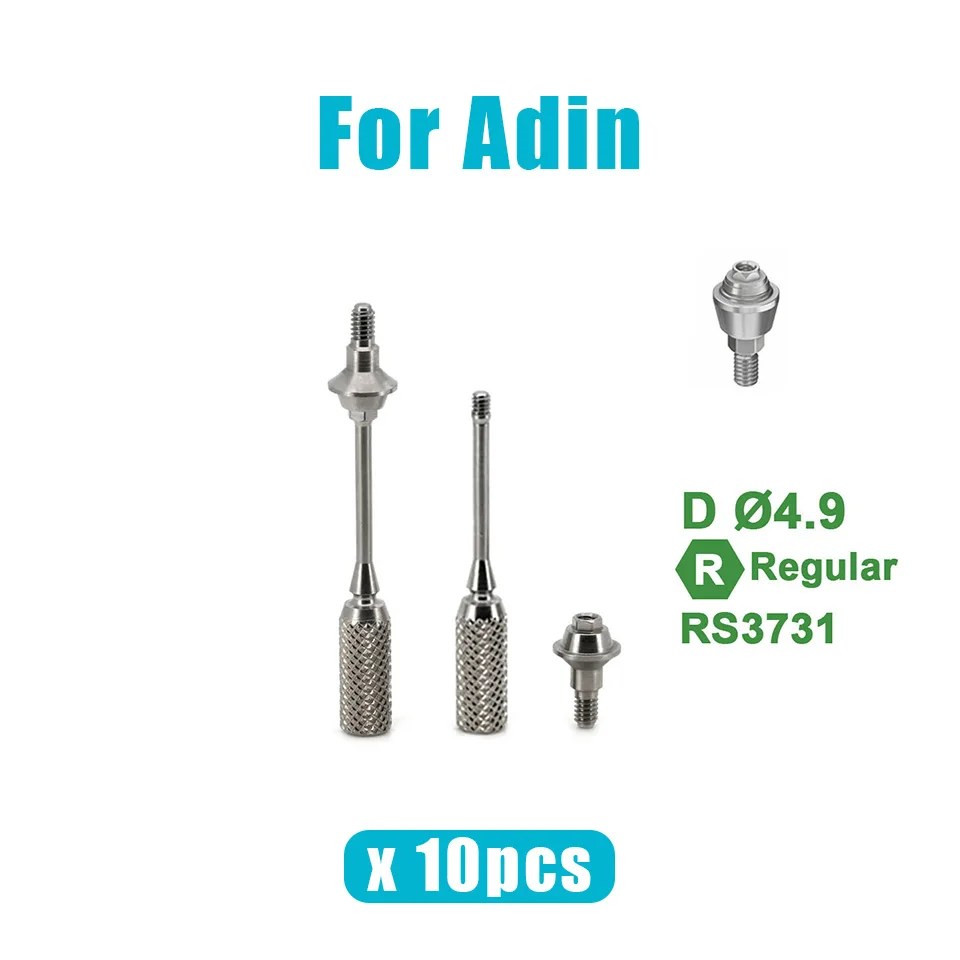 Wholesale 10Sets Dental MultiUnit Straight Abutment Compatible with Adin Implants Precision Engineered Laboratory Components Kit