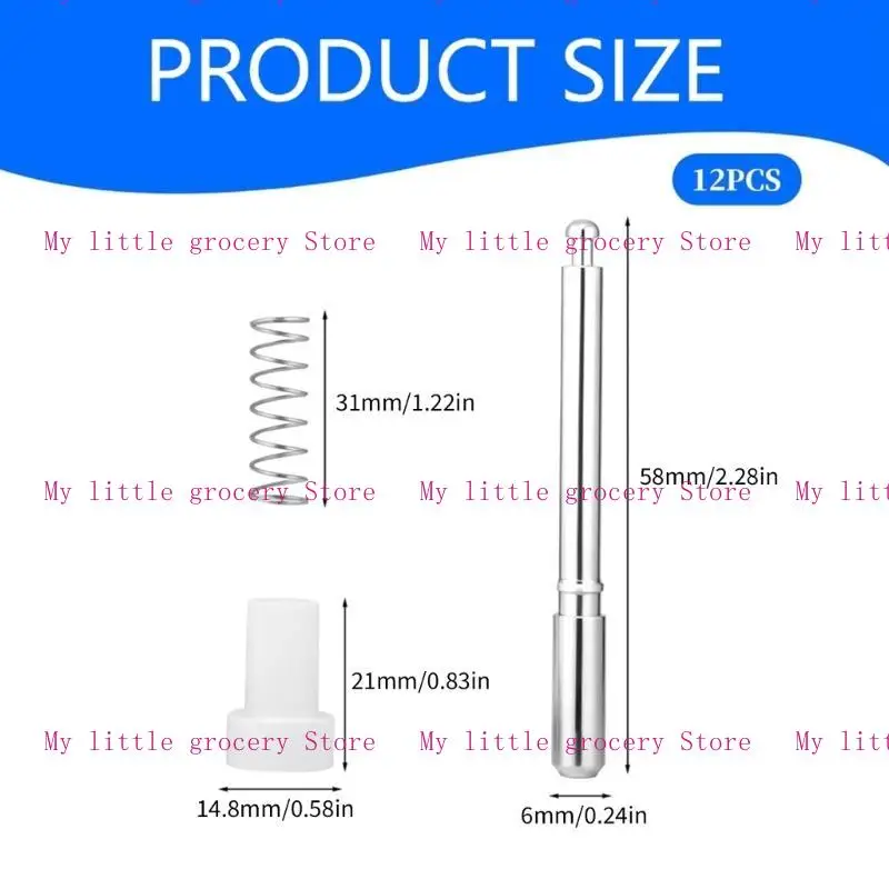 Pacchetto D5BD 12 bloccanti dello stanger con schermata in acciaio Abs ABS Finestra Schermata Pin facile da usare per