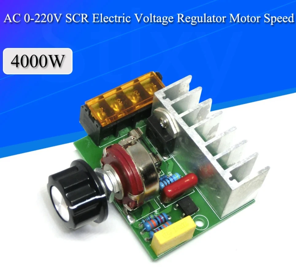 4000 واط التيار المتناوب 0-220 فولت SCR الجهد المنظم المحرك مع تأمين درجة الحرارة يعتم سرعة تحكم باهتة