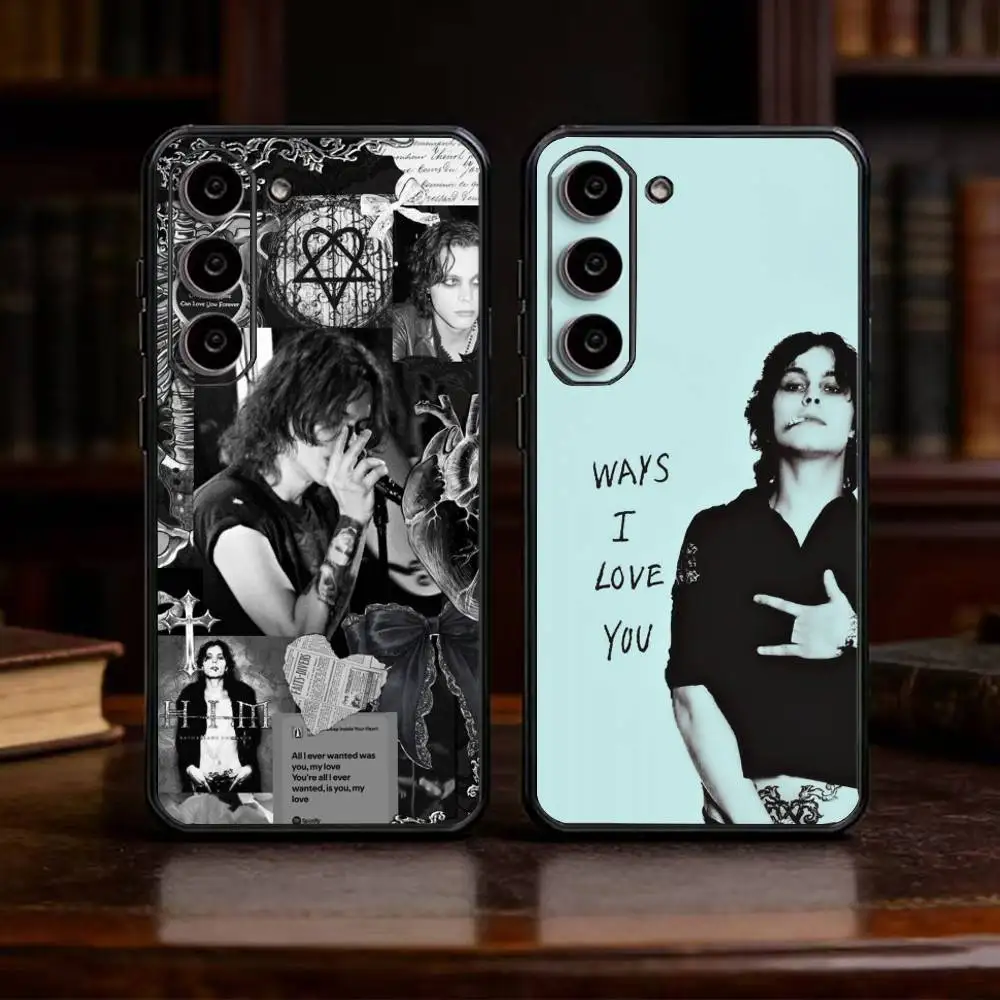 V-Ville H-HIM V-Valo Emery Phone Case For Samsung Galaxy A91,80,73,72 ,71,53,52,32 ,31,22,21s,20,Soft Black Case