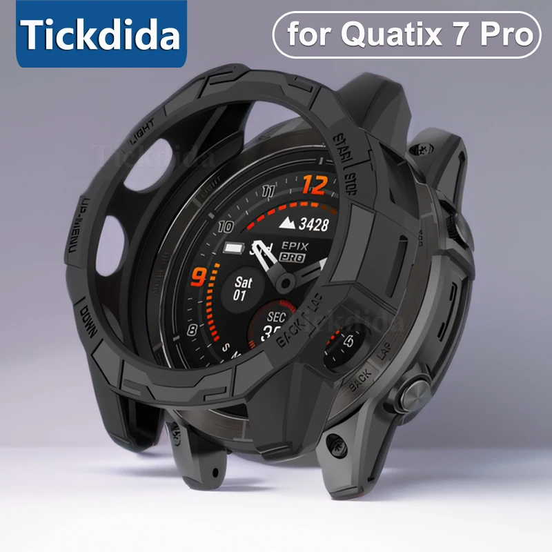 

Защитный чехол из ТПУ для смарт-часов Garmin Quatix 7 Pro, Мягкий защитный чехол, аксессуар