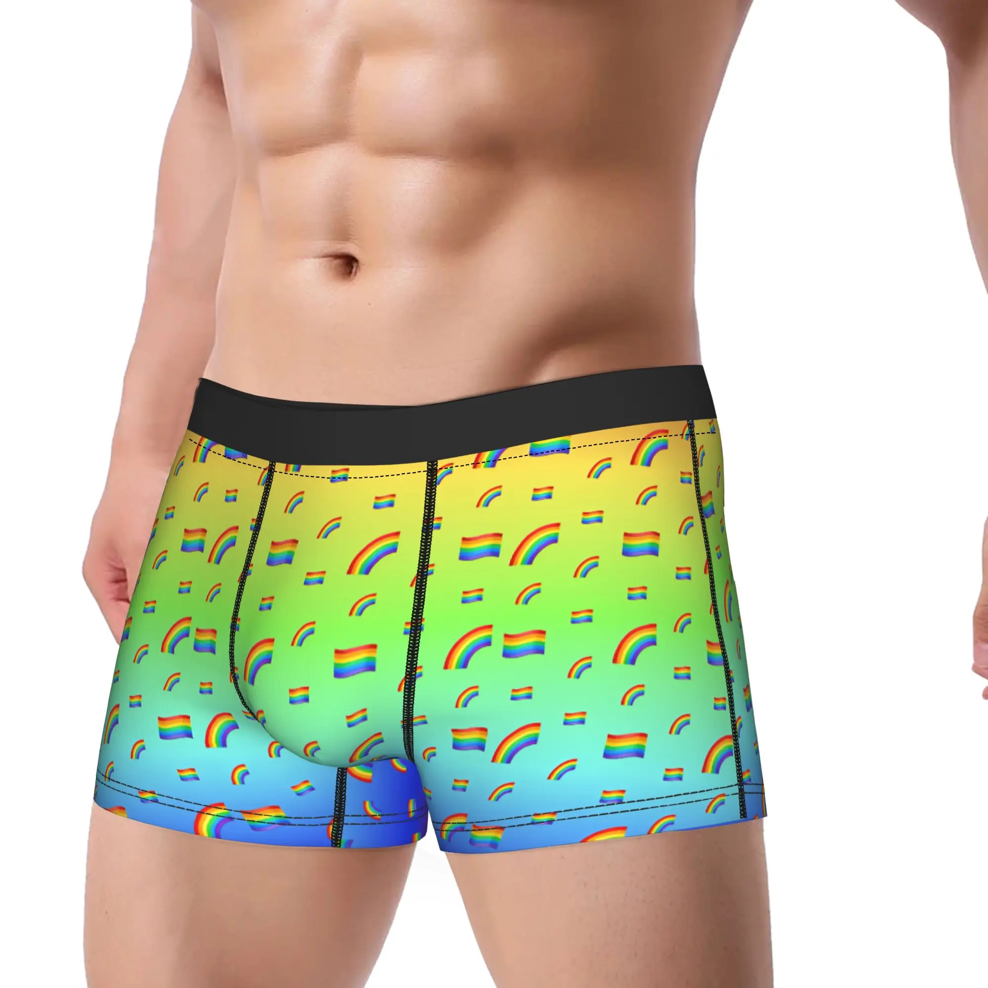 Agender Lgbt Underwear Yaoi Boy Love Men Underpants Custom Novelty Boxer Shorts Hot Sale Boxer Brief Plus Size