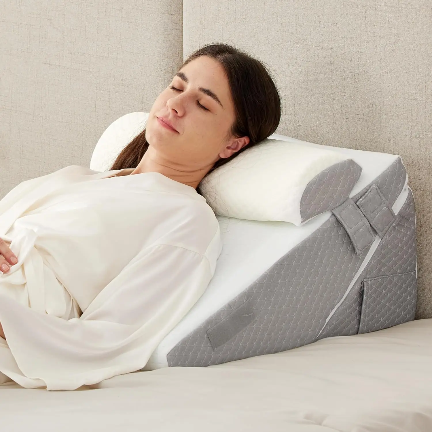 

3PCS Wedge Pillow for Sleeping Orthopedic Bed Adjustable Memory Foam After Surgery Acid Reflux Snoring Back Pain Relief