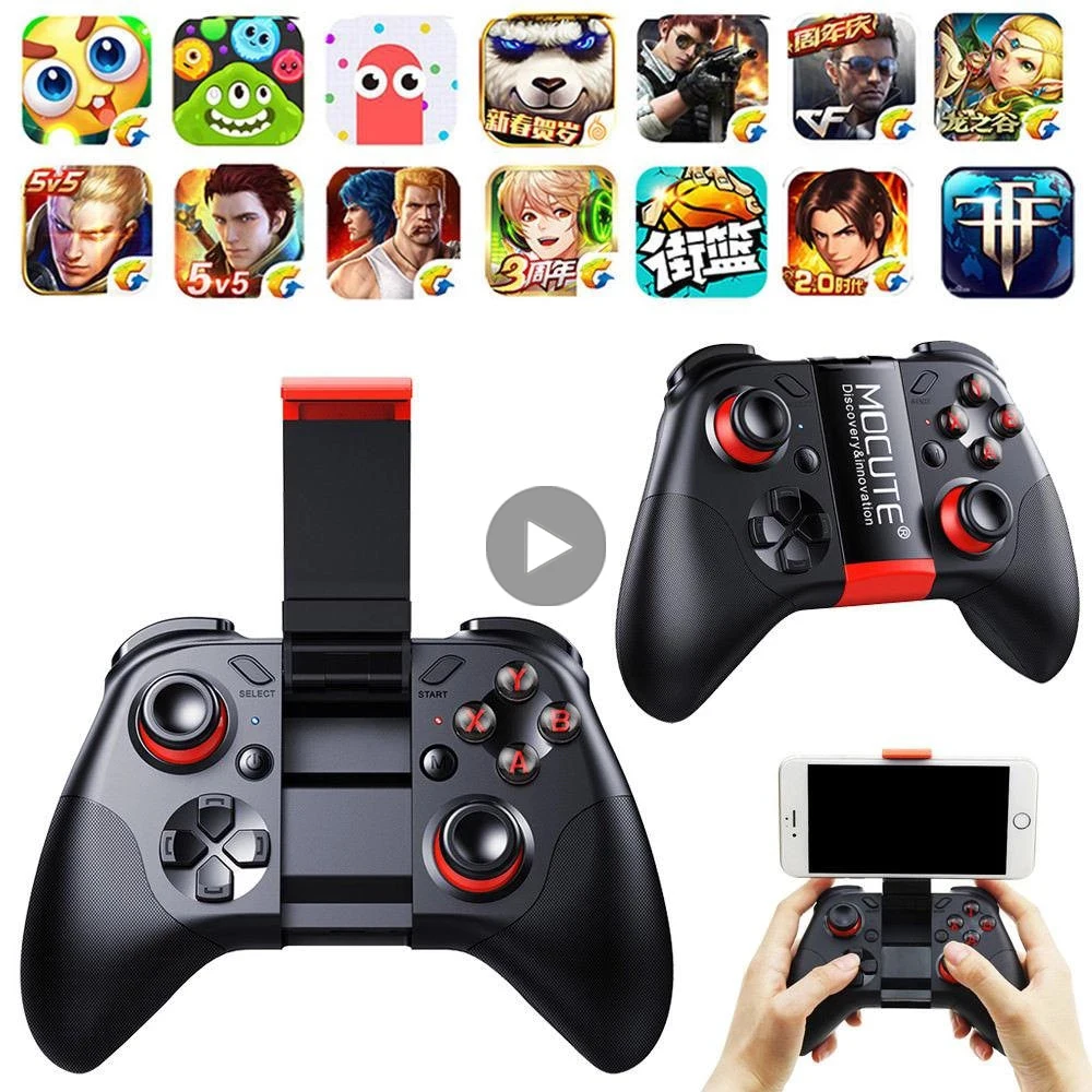 Wireless Gamepad For Cell Phone PC Android TV Box Cellphone Control Bluetooth Controller Trigger Mobile Game Pad Gaming Joystick