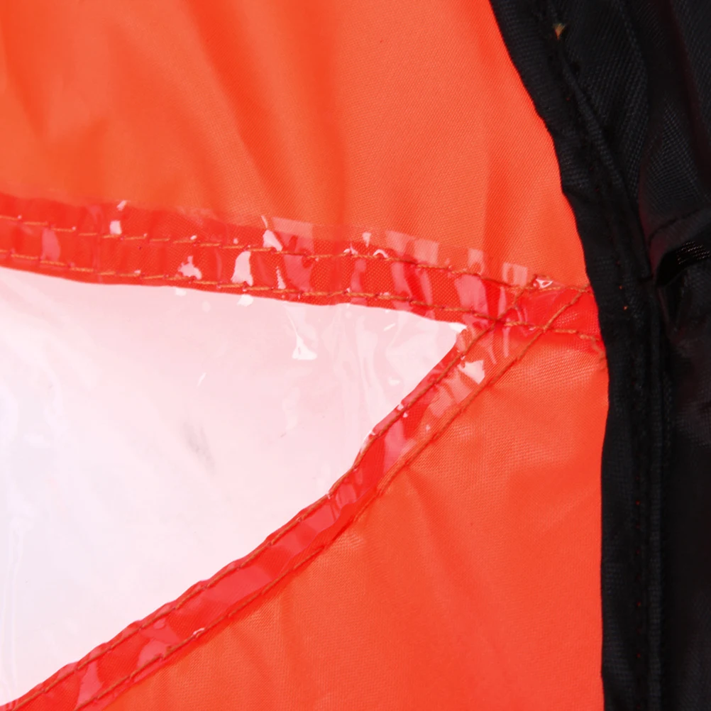 

108Cm Kayak Wind Sail With Clear Window Foldable Uv Protection For Canoe Sup Paddle Board Inflatable Boats Red