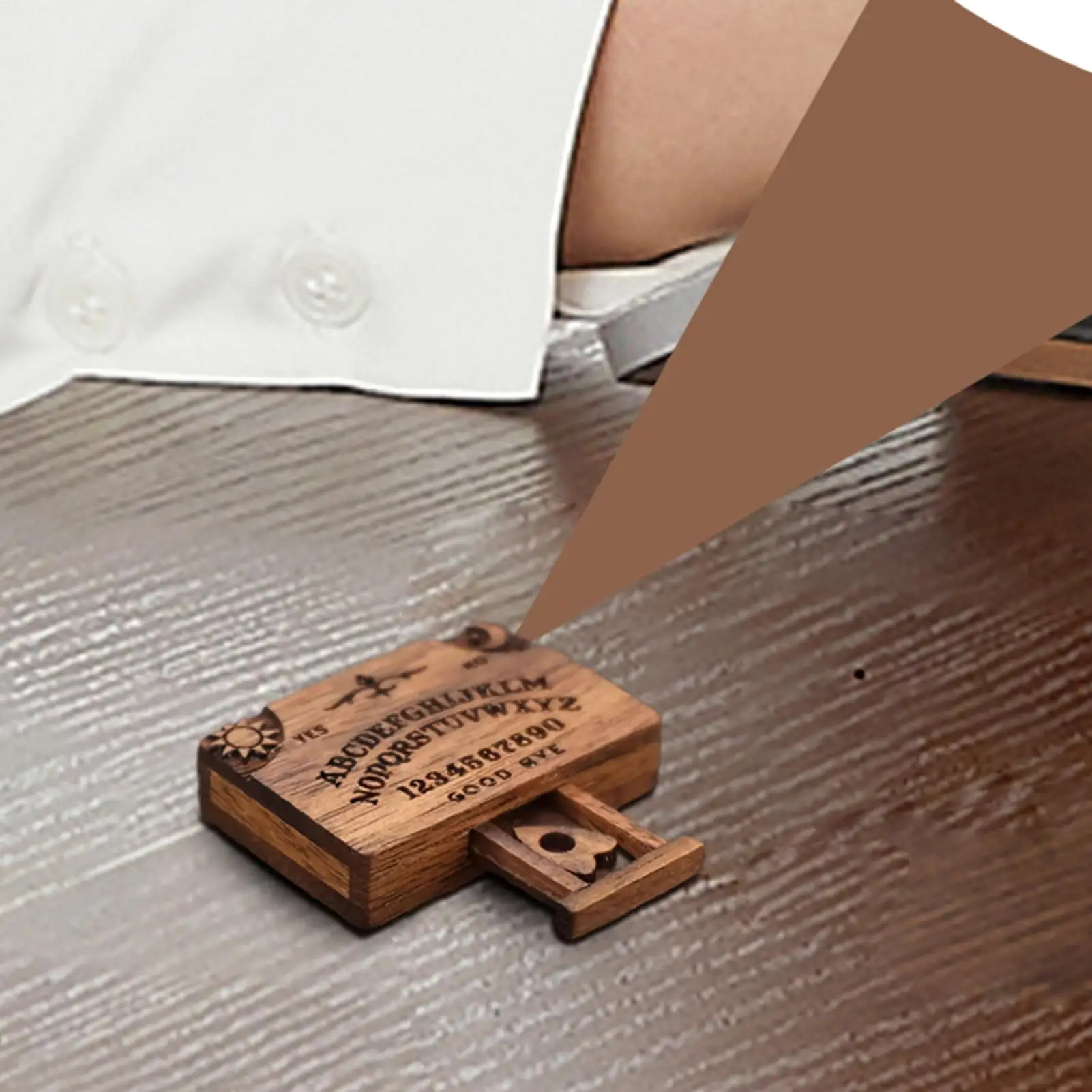Mini small Ouija Board Retro Miniature Spirit Board With Drawer Wooden Miniatures Emotional Love Drawer Home Decoration Gift