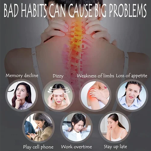 Imagen 2 del producto Masajeador ensanchador de cuello EMS, masaje eléctrico de cuello, alivio del dolor muscular, parche de masaje Cervical de pulso, Estimulador muscular de acupuntura