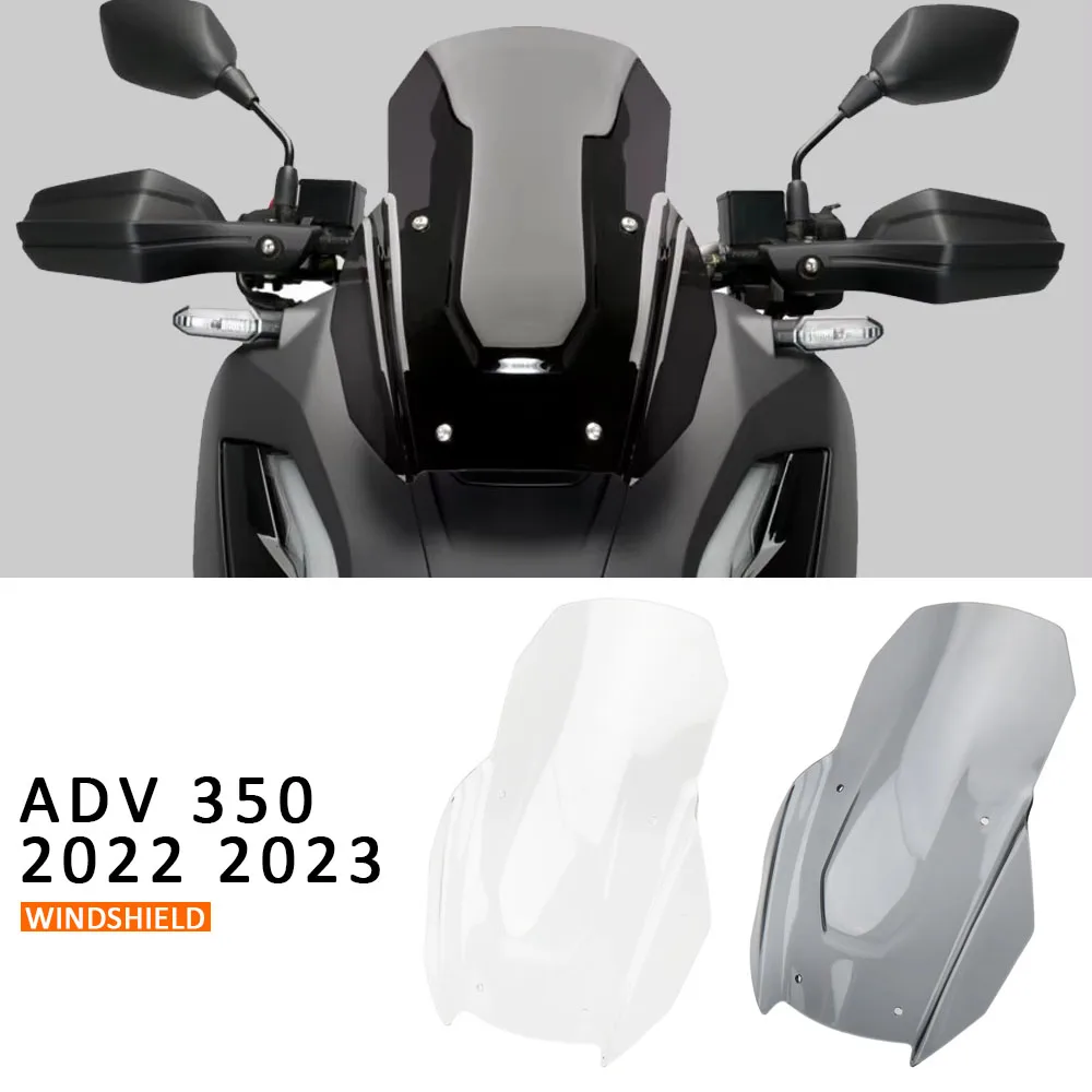 

Motorcycle Accessories For Honda ADV 350 Adv350 2022 2023 Windshield Windscreen Wind Shield Screen Deflector Spoiler Protector