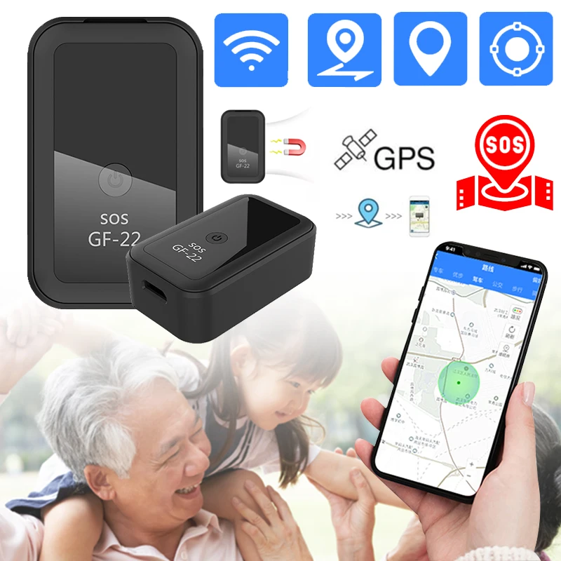 

2023 New GPS Tracker Device GF-22 GPS Real Time Car Tracker Mini Precise Positioning Voice Control Anti-Lost Locator Device