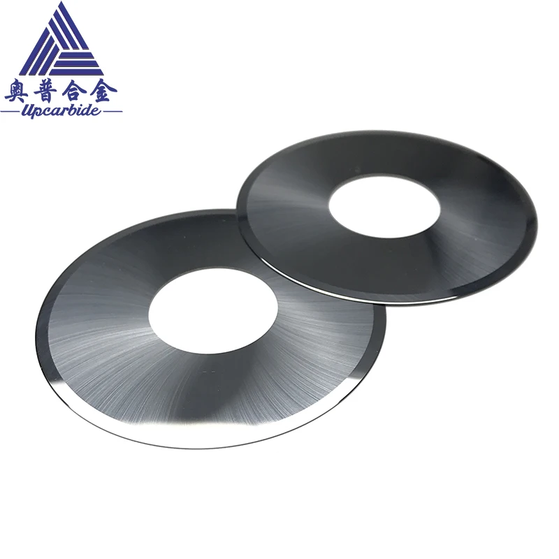 

Φ100×22×1.2mm Polished Carbide Slitting Knives – Cemented Circular Blade for Corrugated Paperboard