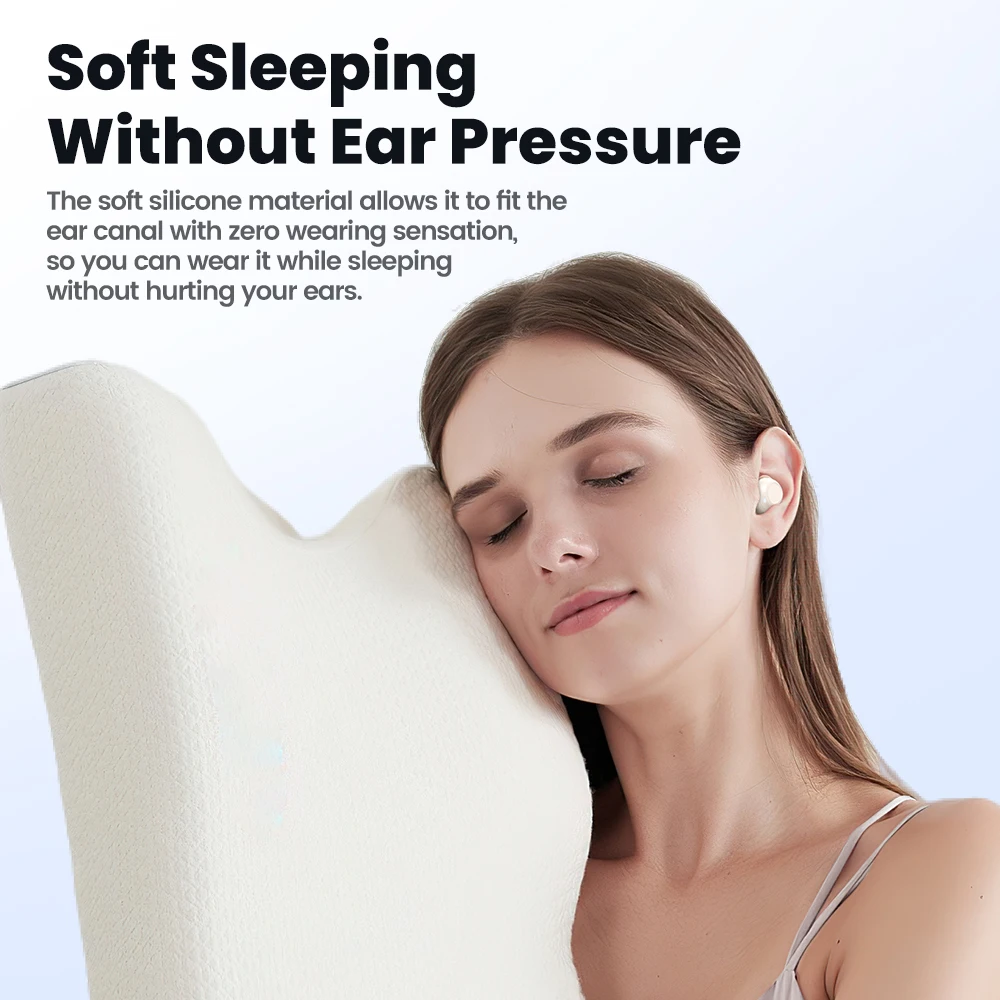 Toocki EJ12 ENC Wireless Earphones Bluetooth 5.3 in-Ear Touch Control IPX4 Waterproof Mini Earbuds For Sleep Comfort Headset