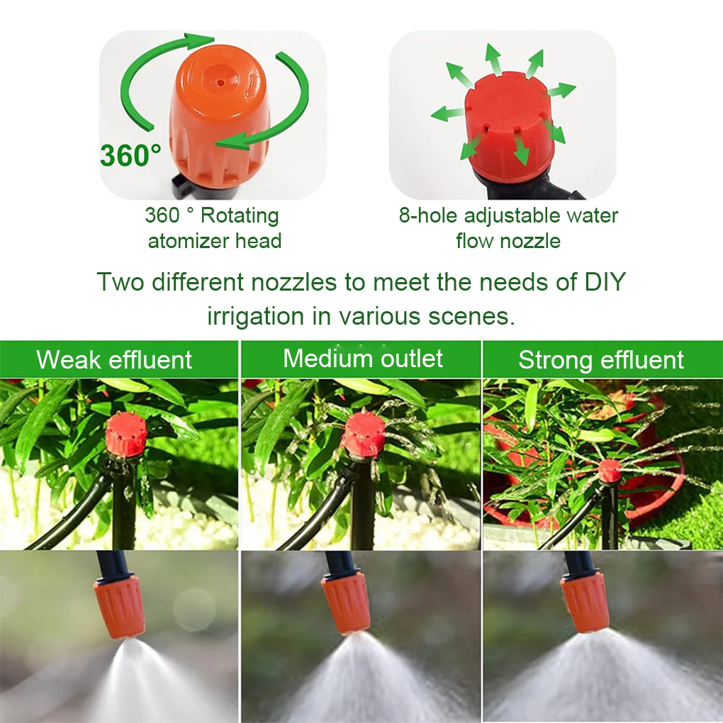 ABS Flower Garden Irrigation Made Simple And Effective Automatic Drip Irrigation Sprinkler Set Etc.