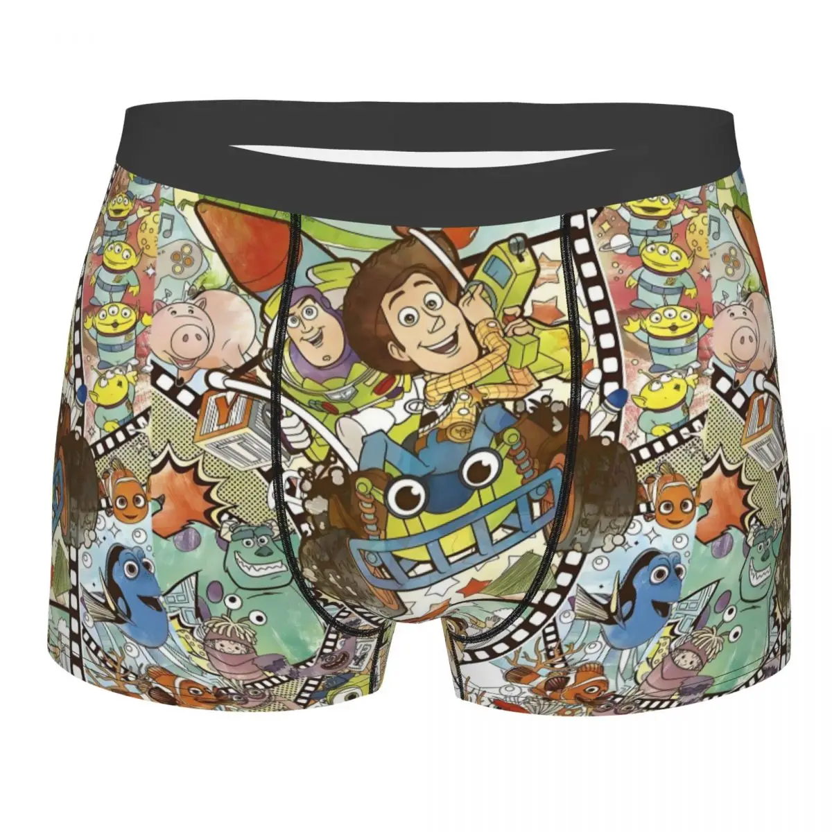 

Нижнее белье с героями мультфильмов «История игрушек», мужские дышащие трусы-боксеры, шорты, мягкие трусы для Homme