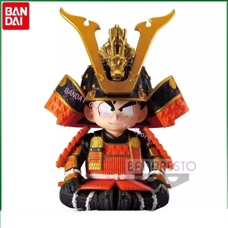 

BANDAI оригинальный Dragon Ball Son Goku детская версия бронированный воин аниме фигурки героев модель настольные украшения подарки