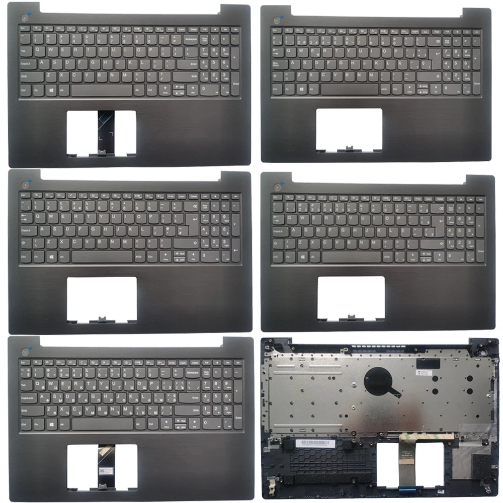 New!!! New US/UK/Spanish/Brazil Russian Keyboard For Lenovo V130-15 V130-15IGM V130-15IKB With Palmrest Upper Cover Case