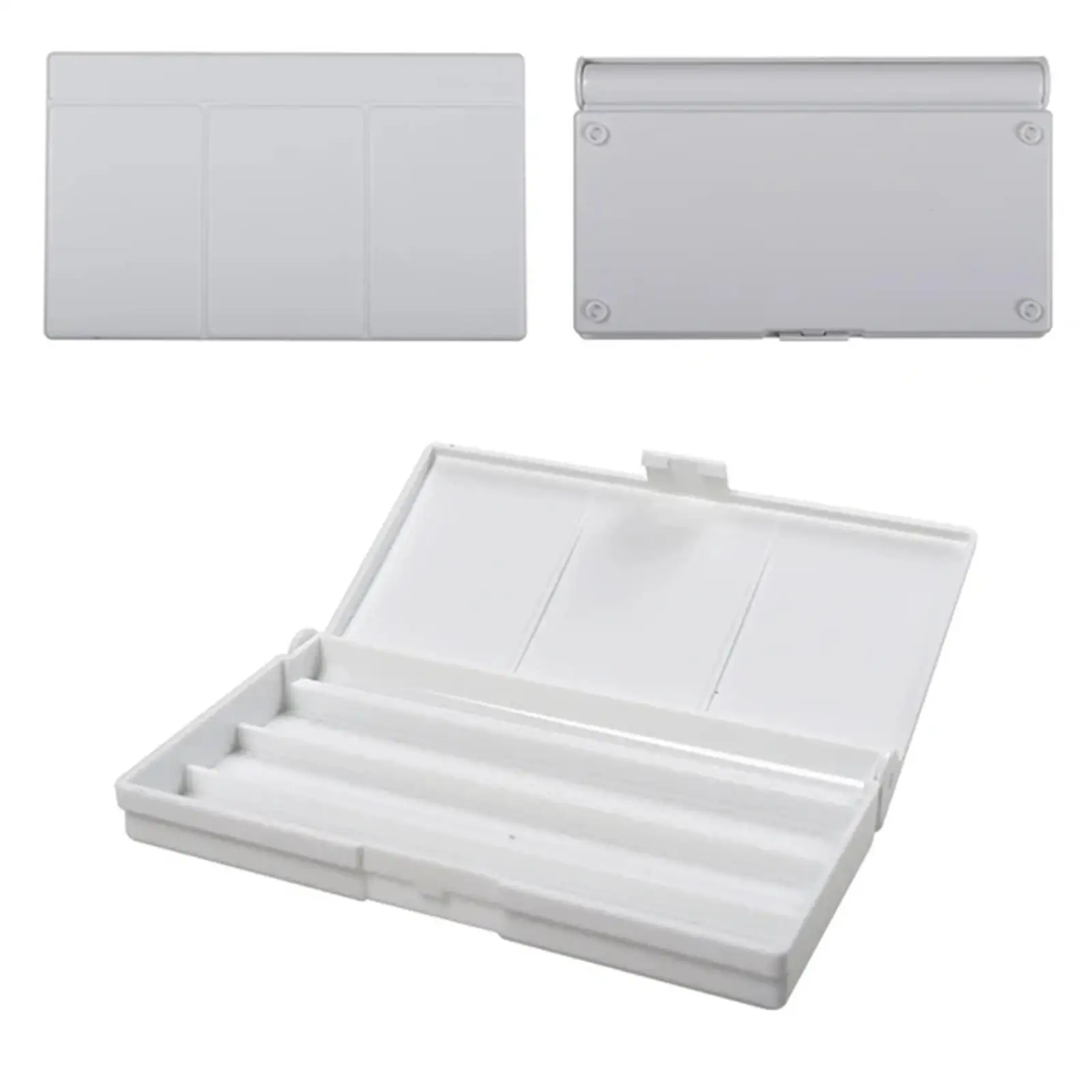 Draagbaar aquarelpalet leeg met deksel lekvrij verfbakje kunstmengbenodigdheden grote capaciteit voor kinderen kunstenaars studenten