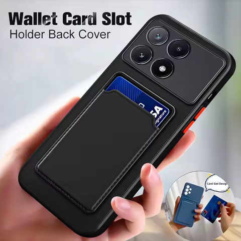Wallet Card Holder Case For Poco X7 Pro X6 X5 X4 X3 NFC Funda For Poco F7 Ultra F6 Pro F5 C65 M4 M5 M6 Pro Card Slot Phone Cover