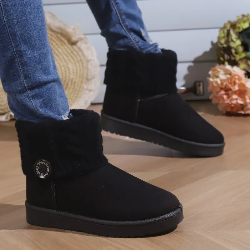 Women's Snow Boots Splicing Comfortable and Elegant  Luxury On Promotion Boot Ladies Shoes