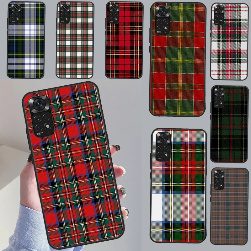 Clan Stewart Dress Tartan Plaid Case For Redmi Note 11 10 8 9 12 Pro Plus Note 12S 11S 10S 9S Cover For Redmi 12C 9C 10C 10A