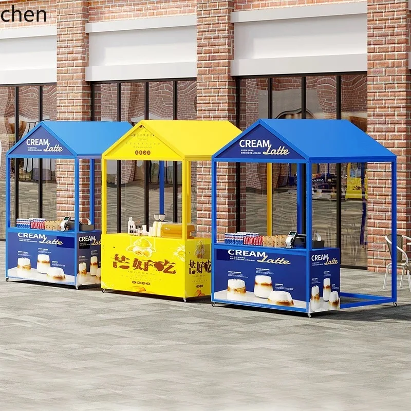 HT Large Night Market Snack Stall Display  Activity Display Stall Stand Shed Stand Ready to ship and purchase with peace of mind