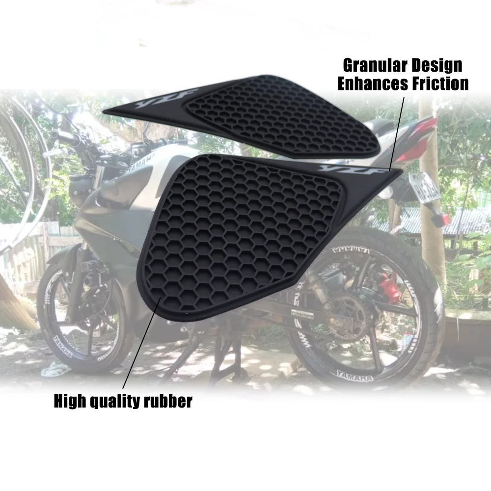 For Yamaha YZF R3 R15 R25 Motorcycle YZFR3 Side Fuel Tank Pad Tank Pads Protector Stickers Knee Grip Traction Pad