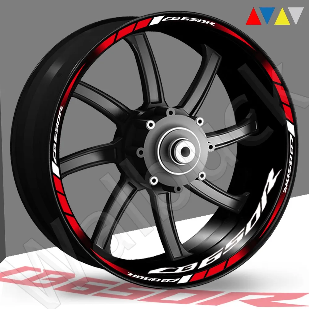 

Motorcycle Wheel Sticker Reflective Sticker CB650R Decorative Steel Underwire Waterproof Accessory Applique For cb 650r