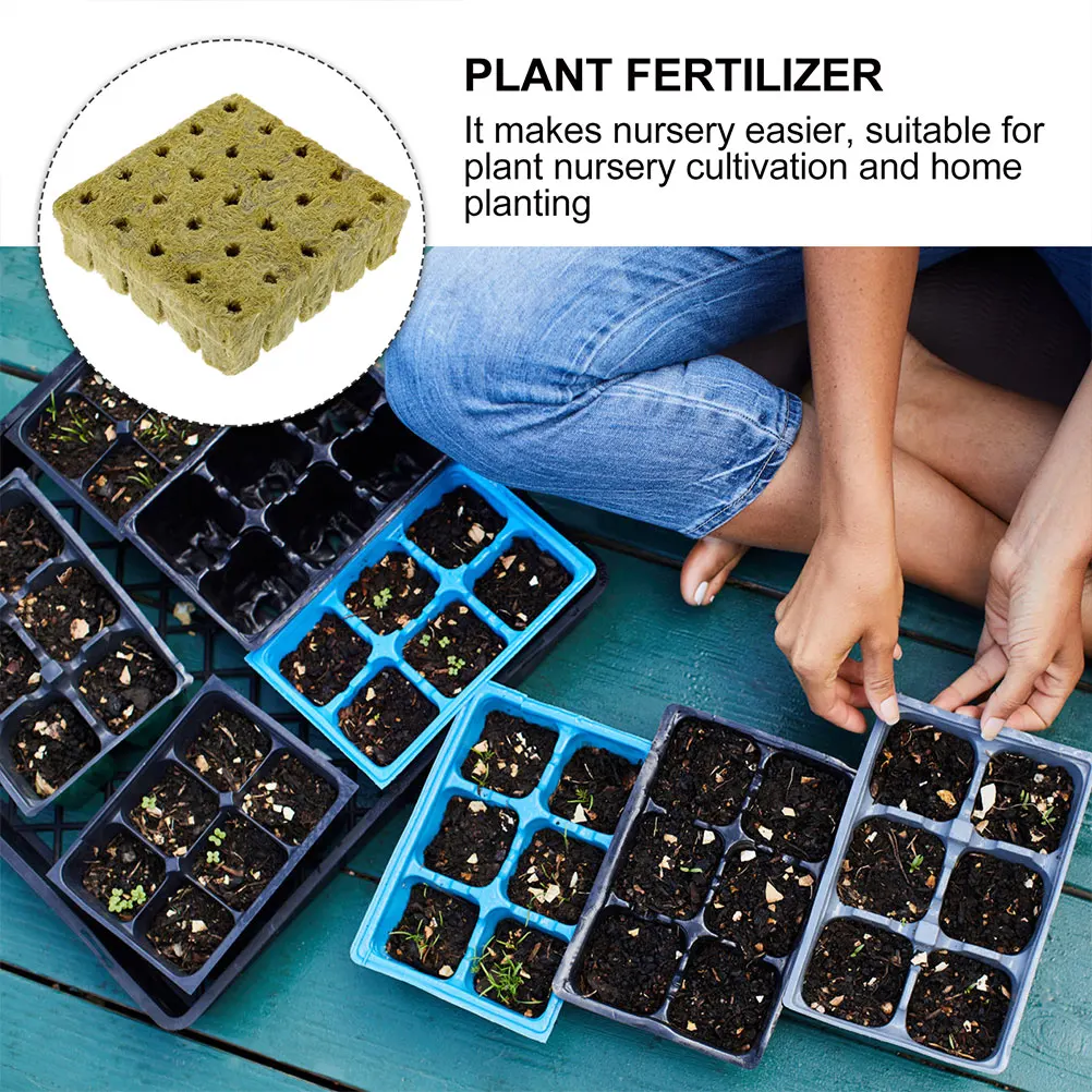 

50pcs Grow Starter Plugs For Soilless Cultivation Moisturizing Fast Rooting Plant Nursery Blocks Garden Supplies Nutrient Soil