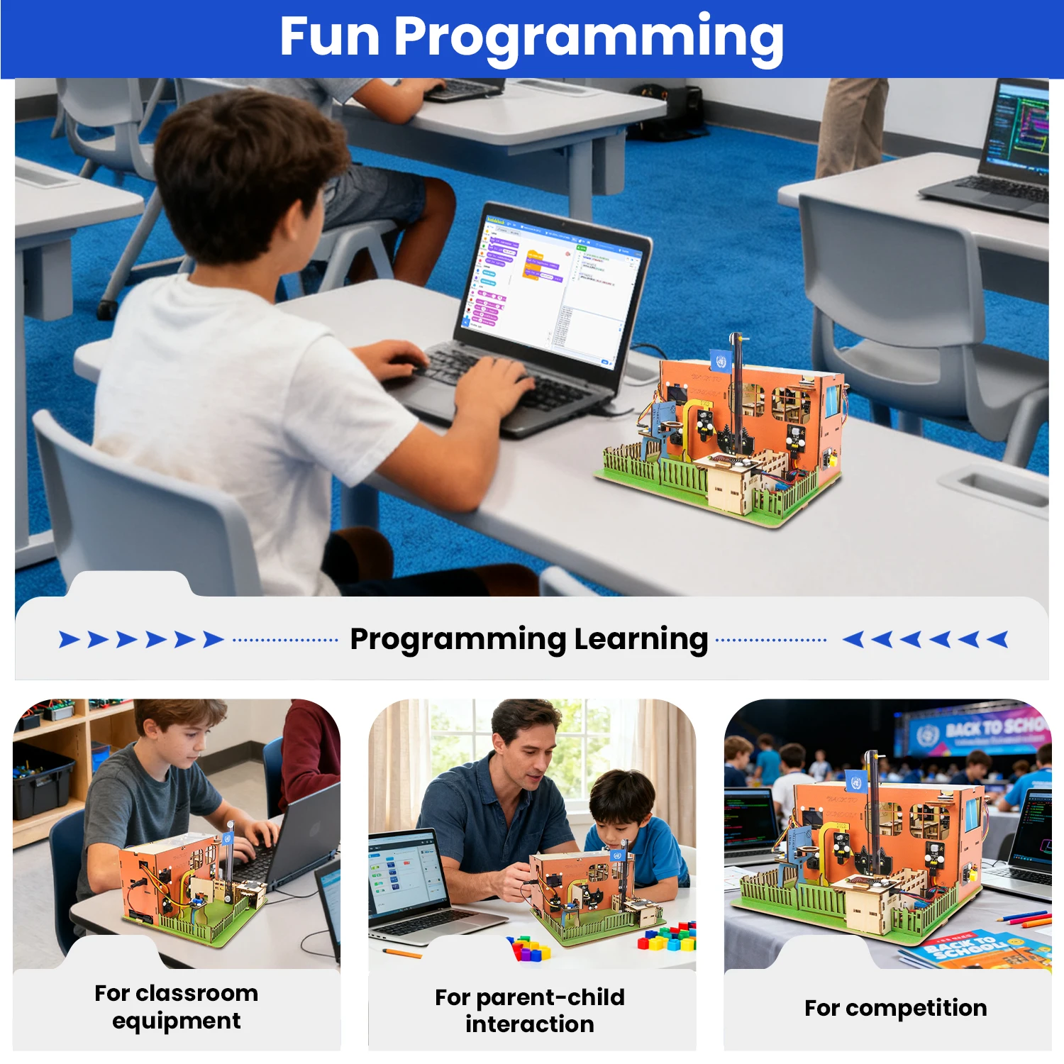 Imagen 5: Keyestudio ESP32 DIY Kit de aprendizaje escolar inteligente Kit educativo STEM + 31 proyectos para Arduino ESP32 soporte de programación gráfica