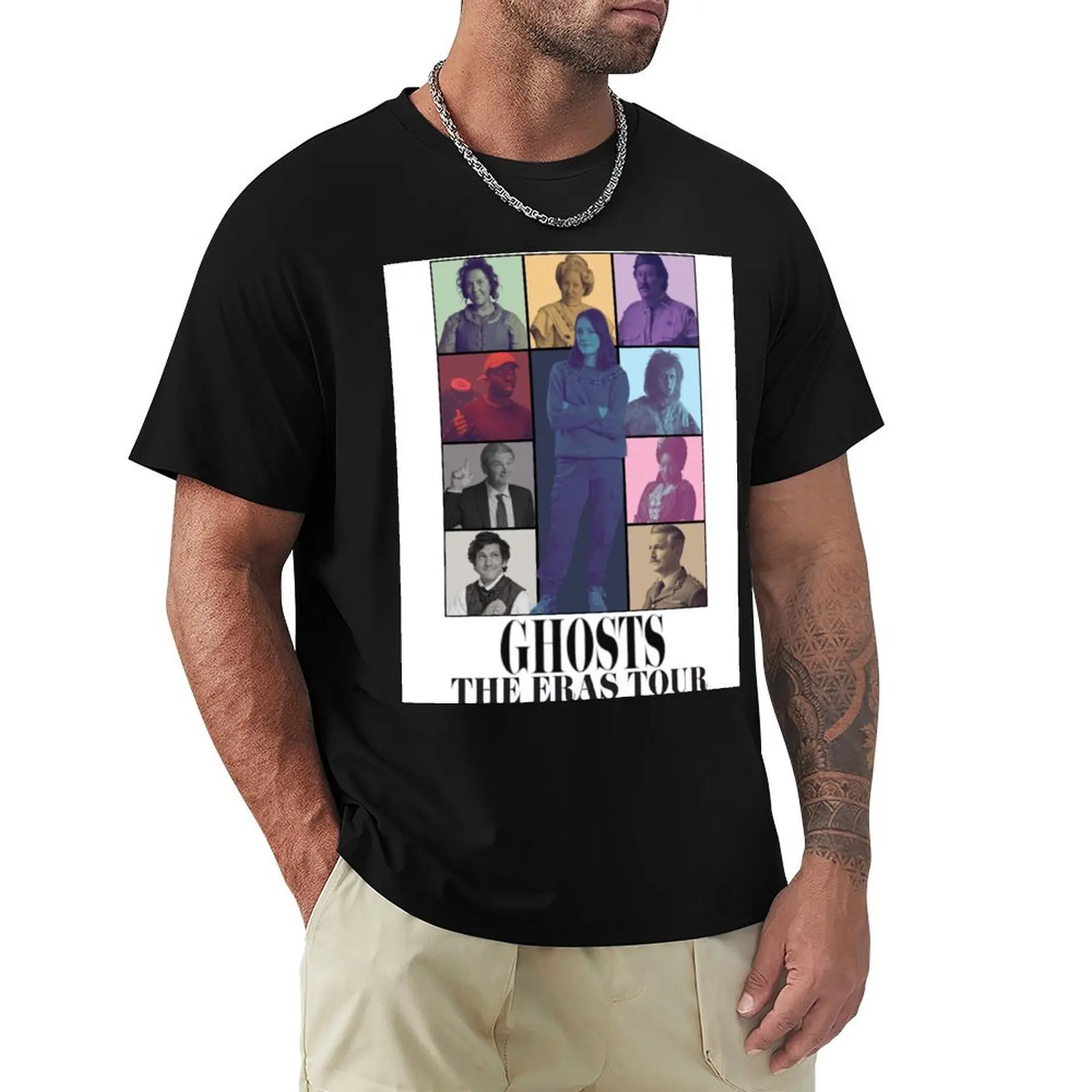 

BBC Ghosts Tour Poster T-Shirt Fashion Simple Casual Tee Shirt