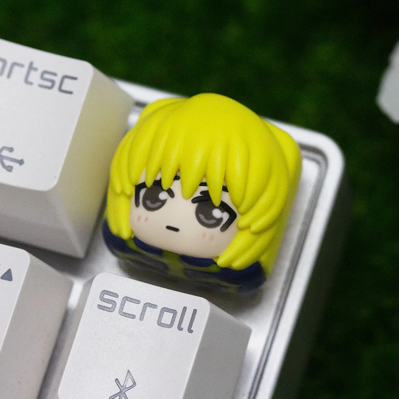 Hunter X Hunter Anime Keycaps Kurapika Personalized Custom Key Caps Mechanical Keyboard ESC Keys DIY Resin Keycap PC Gamer Gifts