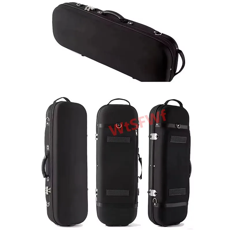 USA low tax Multicolor Square violin case 4/4 3/4 shockproof composite fiber violin professional case grid square box