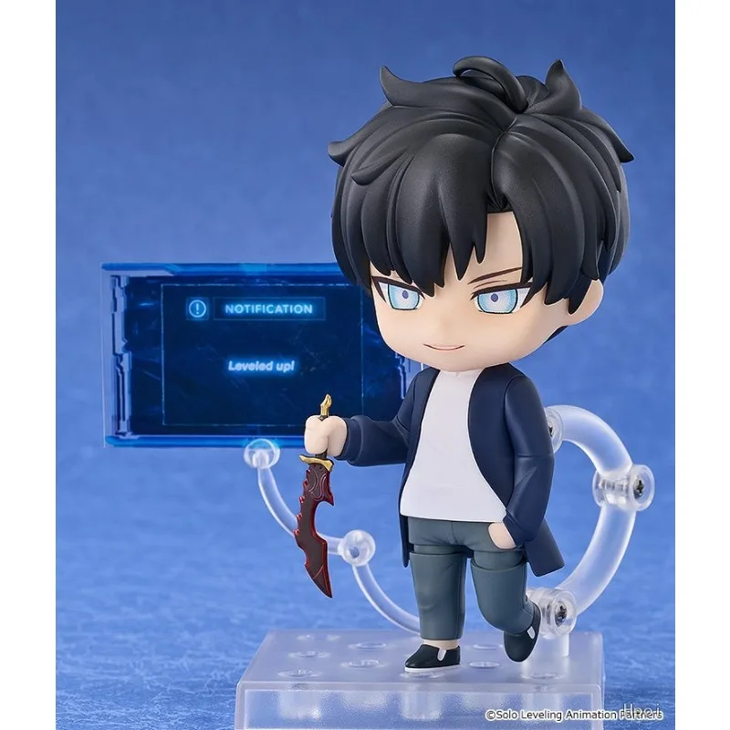 GOEDE GLIMLACH BEDRIJF Echt NENDOROID Serie SOLO NIVEAU Anime Sung Jin Woo Model Speelgoed Beweegbaar Model Prachtige Speelgoed Collectibles