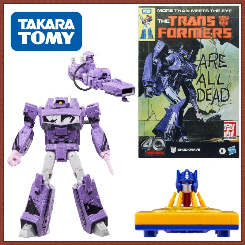 

В наличии Takara Tomy Transformers G Series 40th Anniversary Marvel Comics Shockwave Коллекционная фигурка Аниме Робот Экшн-модели