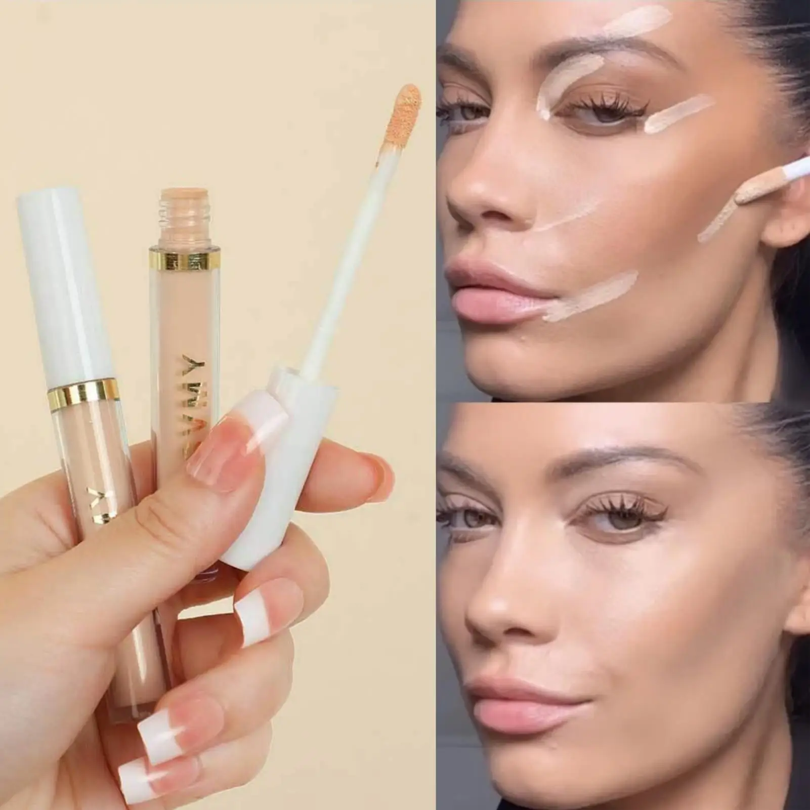 Correcteur haute couverture, hydratant, couvrant les cernes, adapté à tous les Types de peau, maquillage pour le visage, 1 pièce