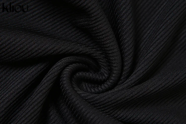 kliou Casual Basic Overalls Frauen Concise Herbst Volle Hülse O-ansatz Körper-gestaltung Insgesamt Solide Sportliche Täglichen Dame Klassische Tuch – Detail 9