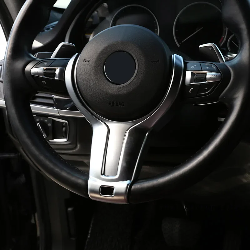 Car Accessories for BMW F20 F21 F22 F23 F30 F32 F33 F34 F36 F39 F15 F16 F26  F06 F13 F80 F82 F85 Car Steering Wheel Cover Trim