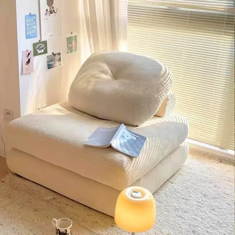 Convertible Filling Bean Bag Sofas Frameless Puffs Single Floor Living Room Sofas Lazy Sofa Folding Couch Home Furniture image 5