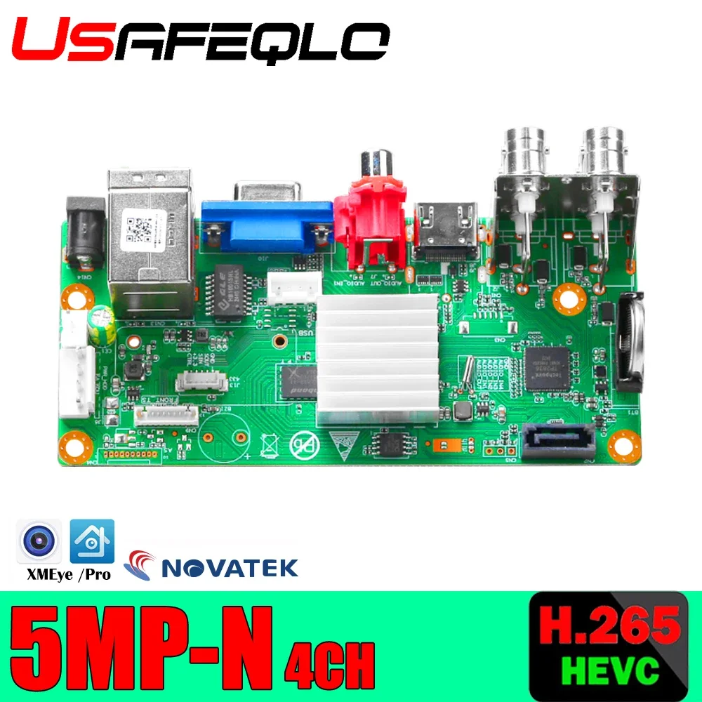 H.265+ 4CH AHD DVR 5MP CCTV 4CH 5MP Гибридный видеорегистратор безопасности Камера-рекордер Onvif Коаксиальное управление P2P XVI/AHD/TVI/CVI/CVBS/IP