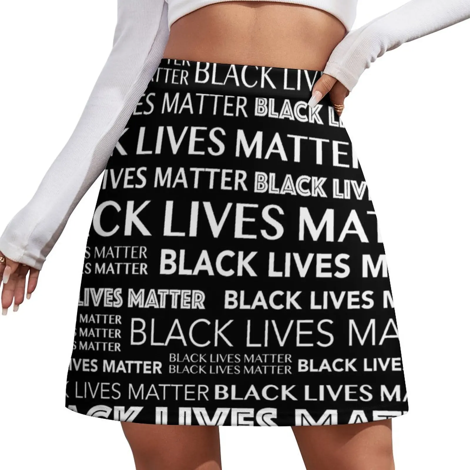

Black Lives Matter Mini Skirt skirts for woman Woman clothing skirt sets rave outfits for women