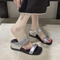 2026 Summer Women Platform Wedges Heel Sandals Fashion Square Open Toe Ladies Elegant Party Dress Gladiator Sandalias - Image 2