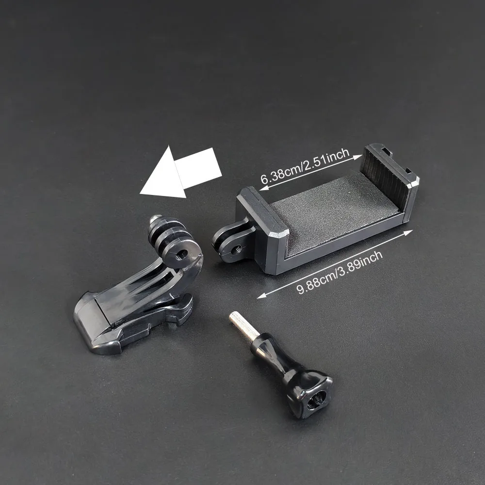 Phone Holder Clip J-Hook Base and Screw Mount Kit for GoPro Hero 13, 12, 11, 10, 9, 8 and DJI description 2