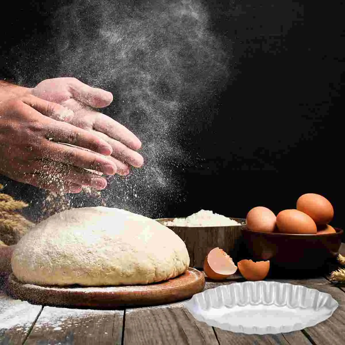 

6 Pcs Baking Mold Mini Cake Pans Chocolate Tray Die for Home Aluminum Alloy Mould Kitchen Tool Child Dessert Bakeware