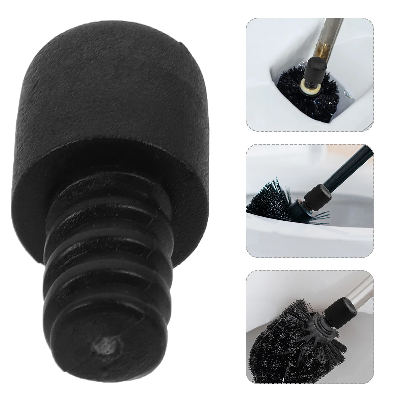 

10 Pcs Toilet Brush Accessories Heads Connector Attachment Self-locking Handle Replacement Plastic Adapter Tips