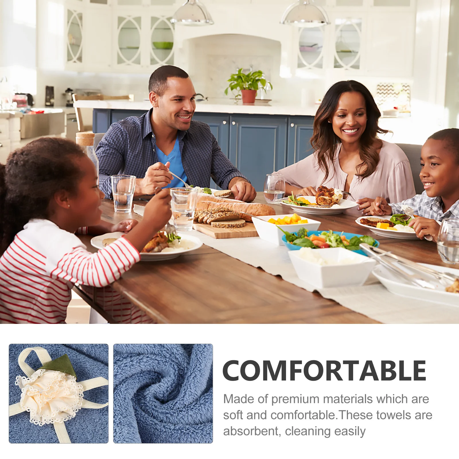 

1Pcs Round Coral Fleece Towel Water Absorbent Hand Towel Quick Dry Washable Non Scratch for Kitchen Bathroom Car Wipe