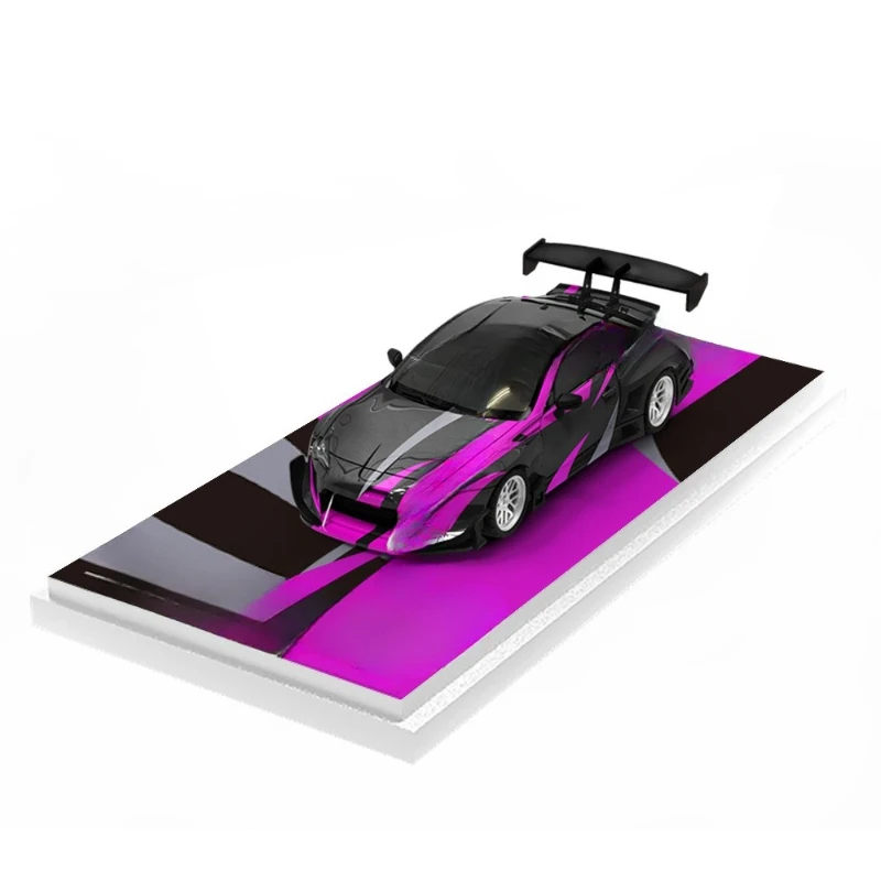 

Black purple simulation alloy car model