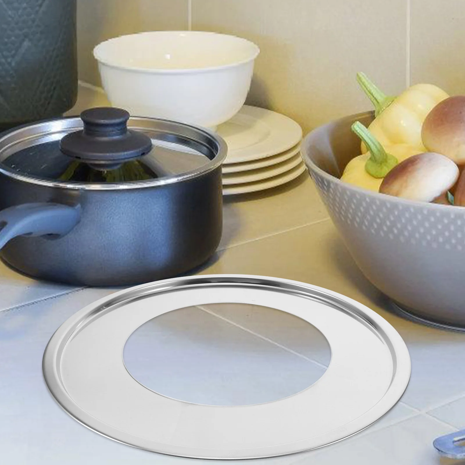 

Stainless Steel Steam Rack Steamer Basket Rice Cooker Steaming Silver Round Tray