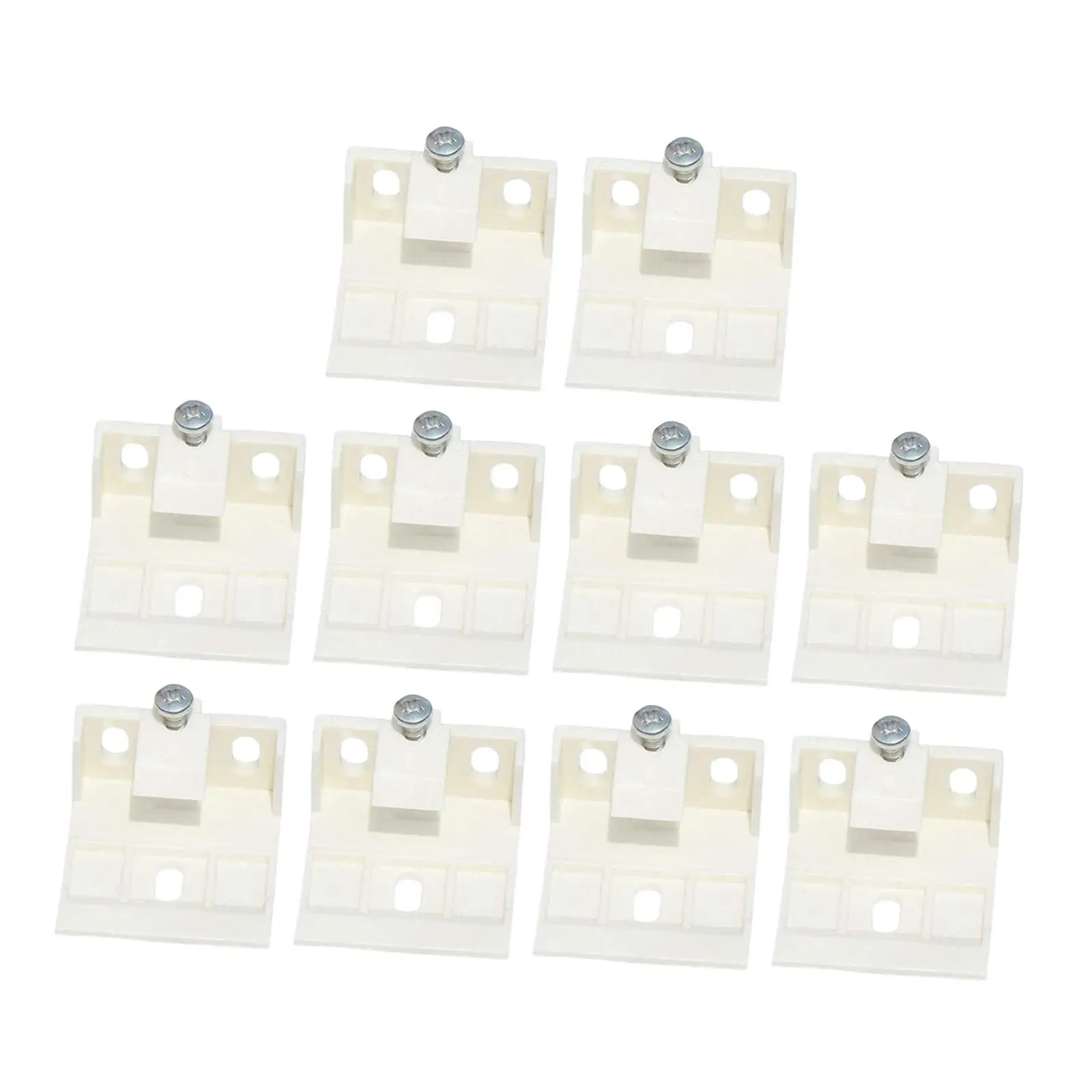 Cadre de Support de stores pliants, 10 pièces, pour stores d'ombrage de 3/4 pouces, Clips d'ombrage