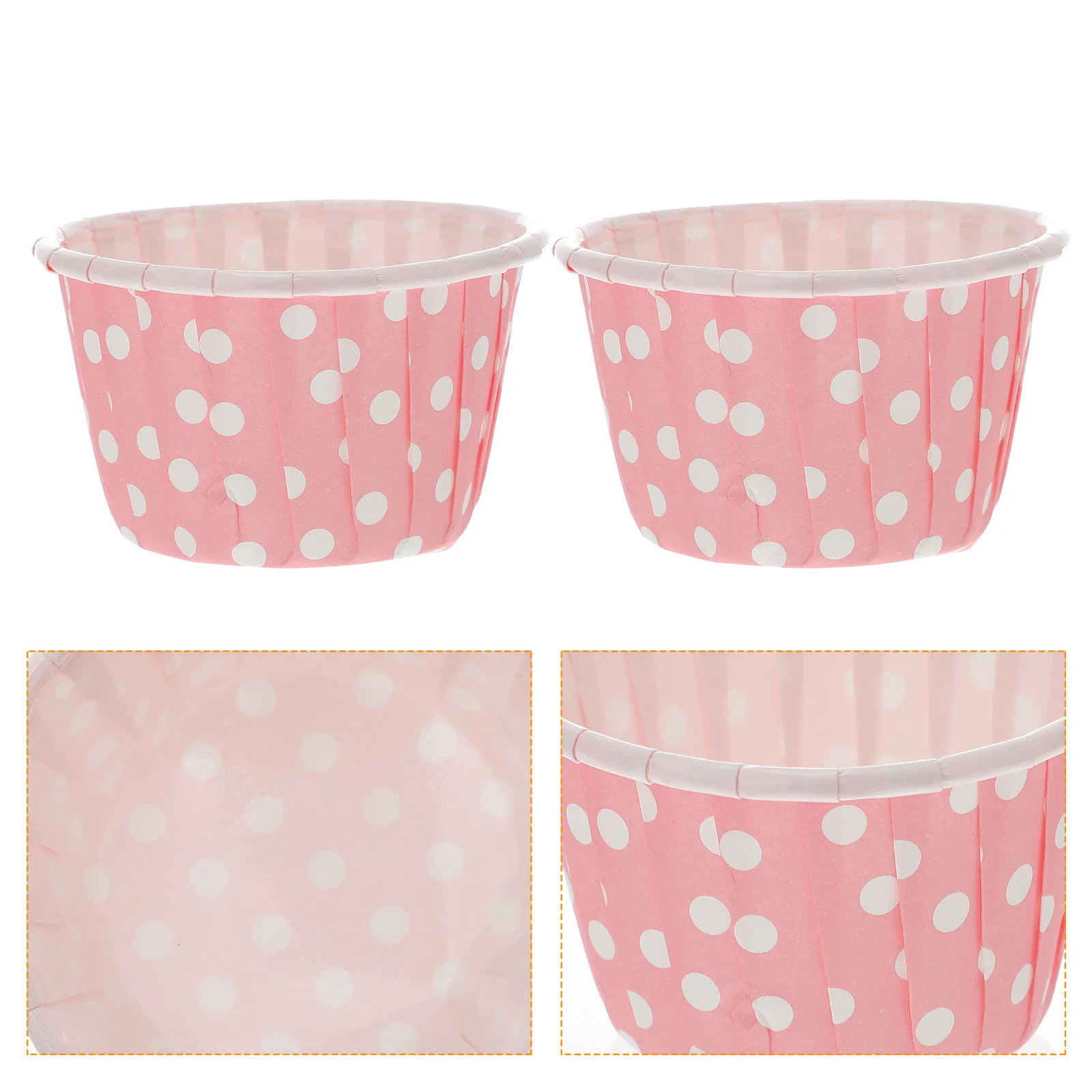 50 Pcs Ice Cream Cups Yogurt Paper Pudding Food Containers with Lids Dessert Bowl